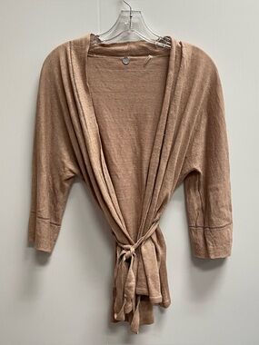 MARGARET O’LEARY PINK BEIGE CARDIGAN SZ S
